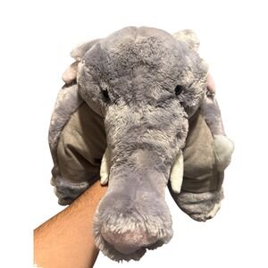 Kellytoy Pillow Chums Jumbo Elephant Plush 36 Inch Large Grey Floor Pillow Toy
